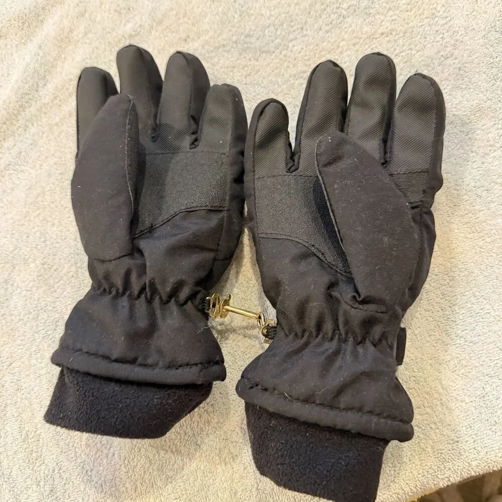 Grandoe Sympatex Black Women M Ski Snow Gloves Functional Curve Snowboard Winter